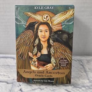 Angels And Ancestors Oracle 55 Card Deck and Guidebook in Box by Kyle Gray